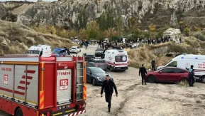 Kapadokya'da acı olay: Turistik bölgede peribacası faciası