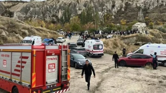 Kapadokya'da acı olay: Turistik bölgede peribacası faciası