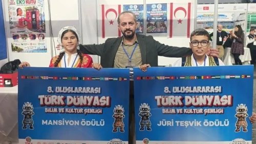 Gaziantep’te Kıbrıs rüzgarı: Genç beyinlerden çifte gurur